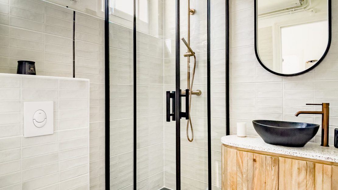 salle de bain appartement La Vicomté